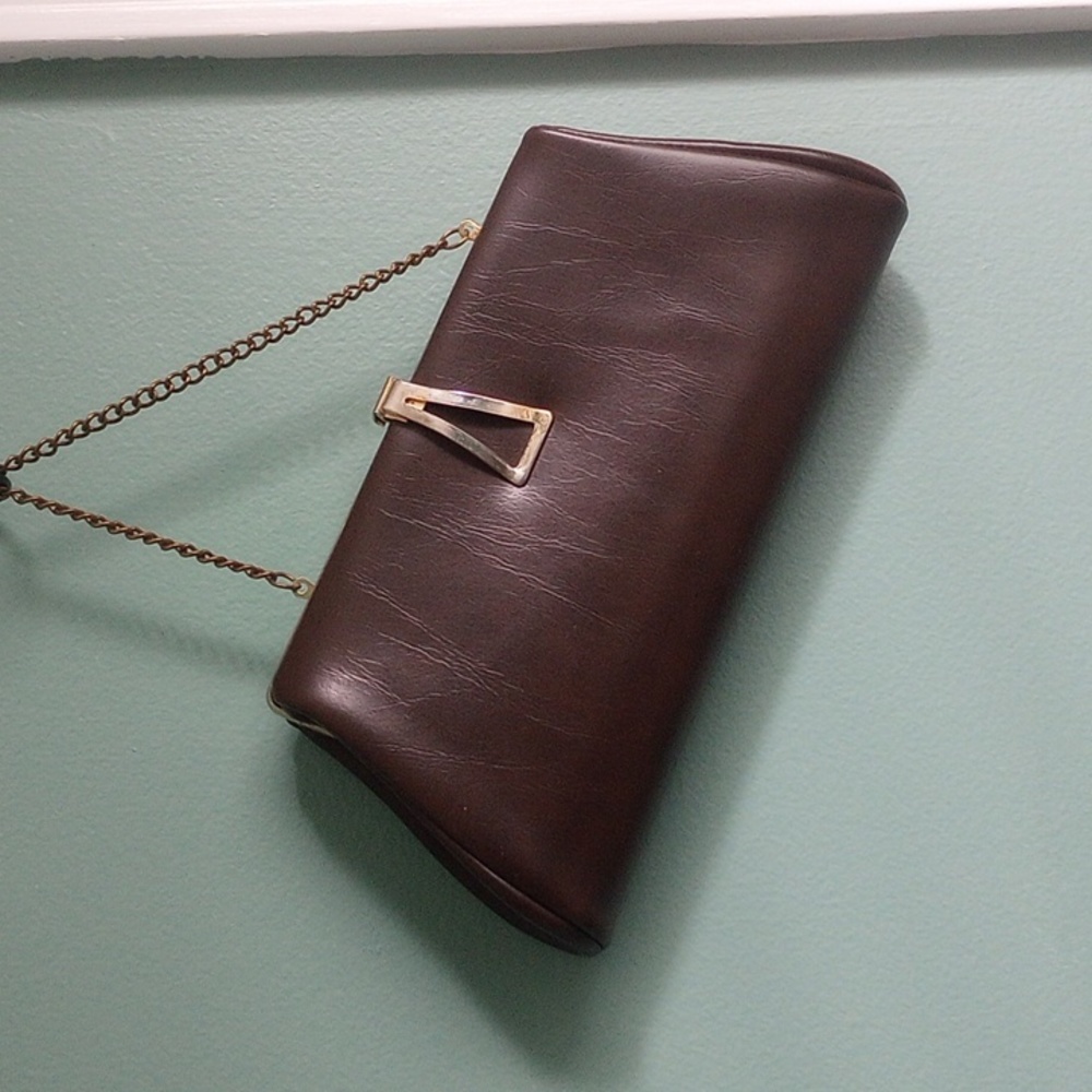 HPick Vintage 1950s brown women's purse